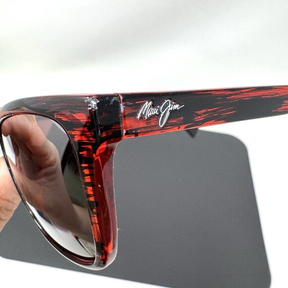 Maui Jim Jacaranda MJ 763-07C Square Tortoise Polarized Sunglasses Pink Lens main image 7